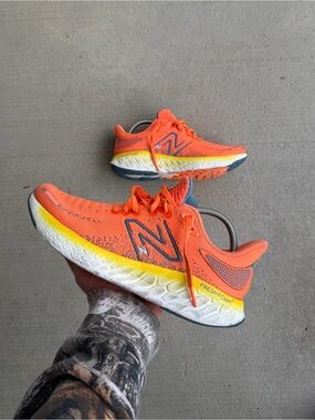 New Balance Fresh Foam X 1080v12 Vibrant Orange Running Shoes M1080M12 Size 9